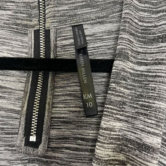 Karen Millen Melange Jersey Stretch Wrap Top S - Picture 3 of 5